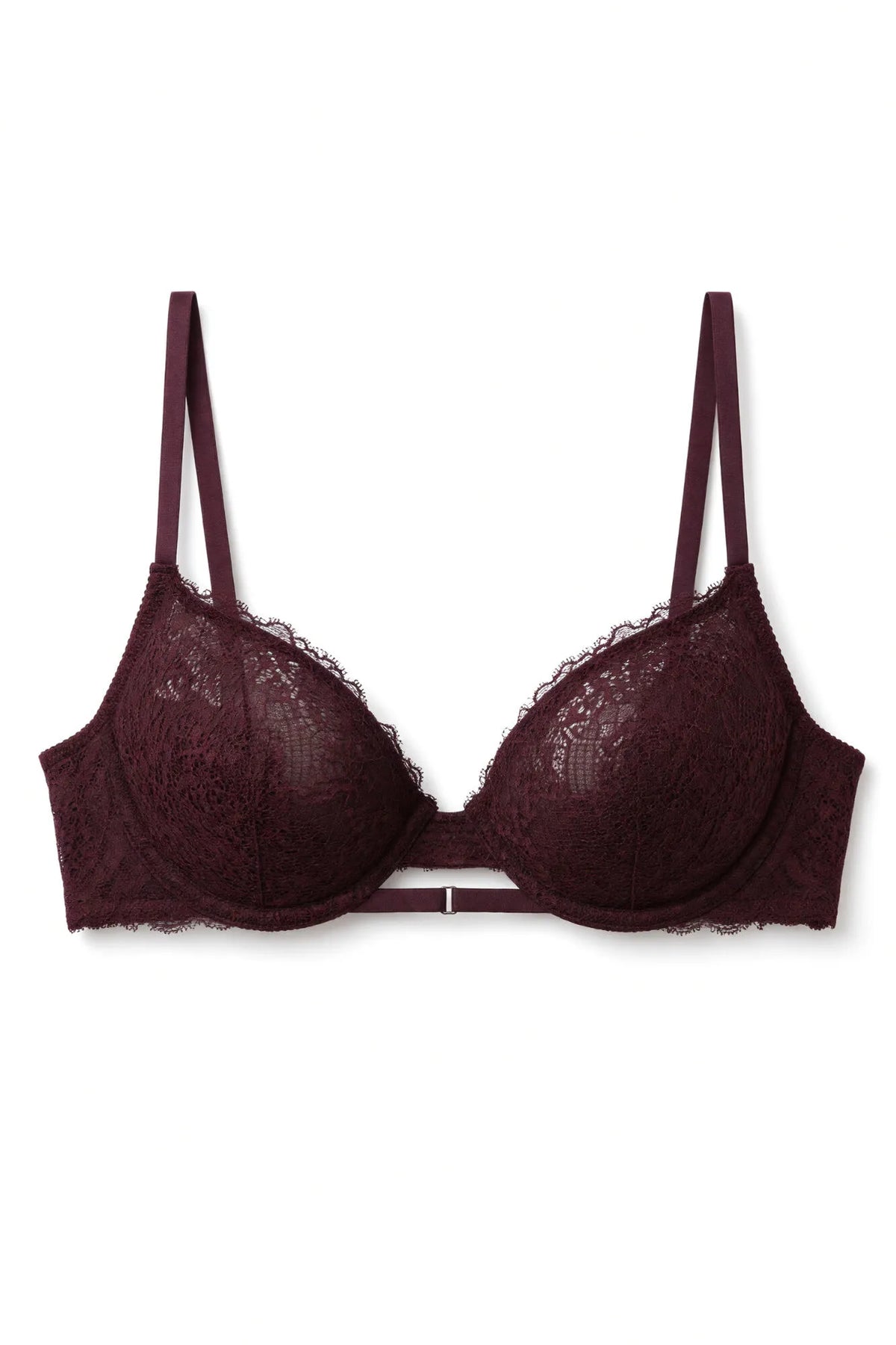 Burgundy Lace Push-Up Bra GORGEOUS in Different Cup Sizes