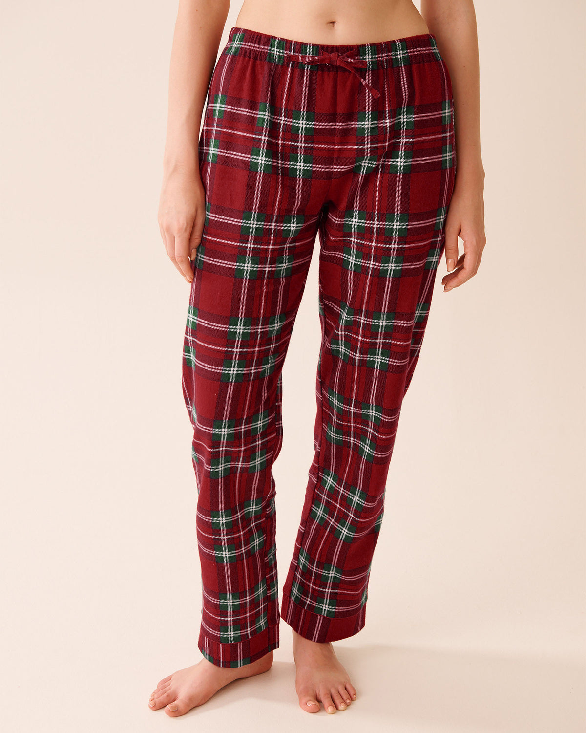 La Vie En Rose Red Plaid Flannel PJ Set