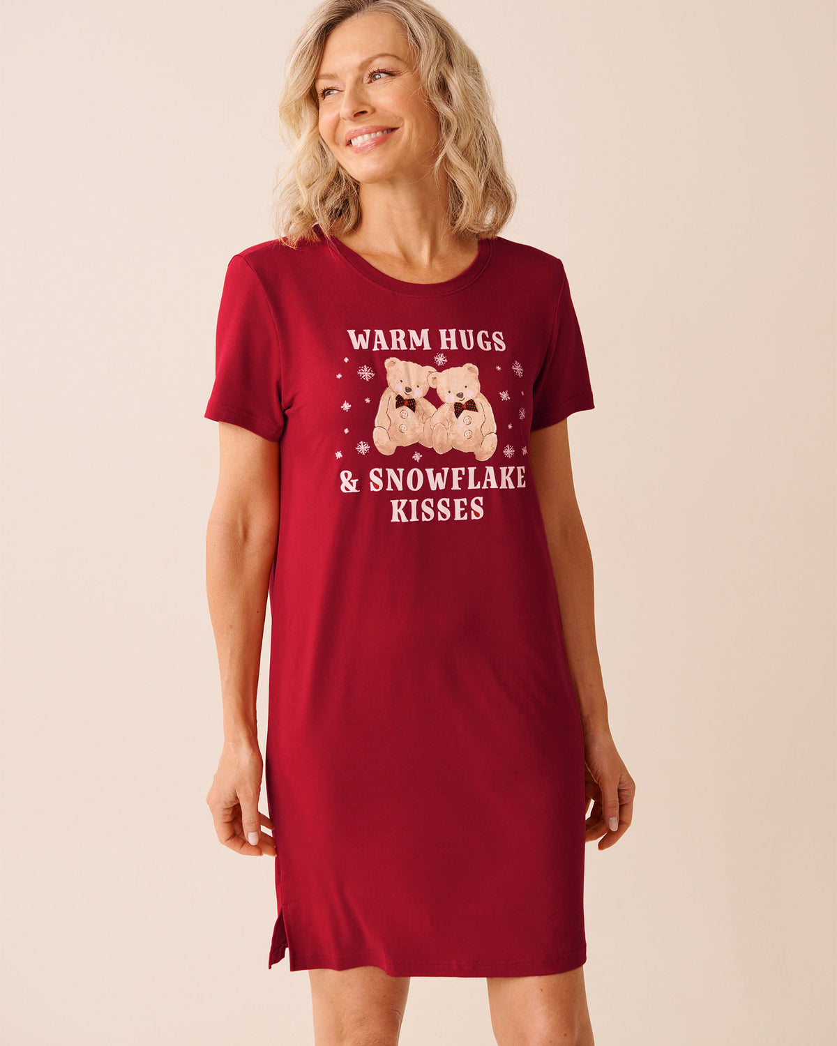 La Vie En Rose Deer Print Super Soft Sleepshirt