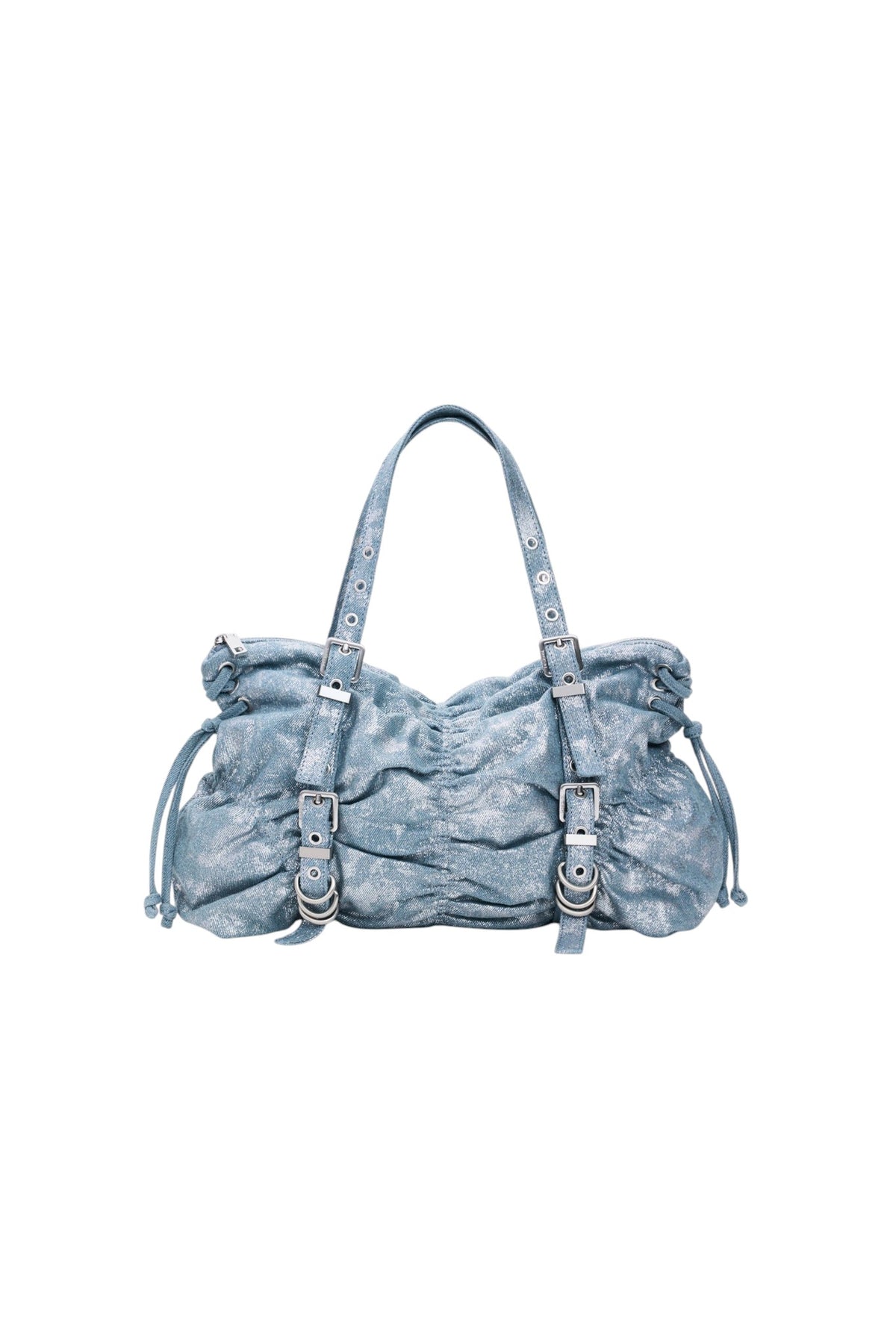 Desigual Medium shoulder bag made of denim fabric