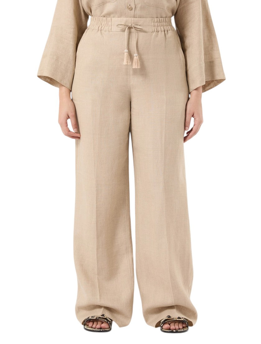 Marina Rinaldi Linen canvas trousers