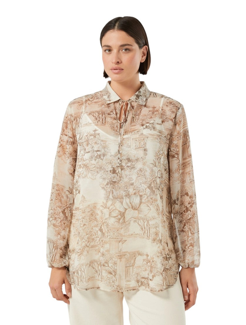 Marina Rinaldi Printed georgette blouse