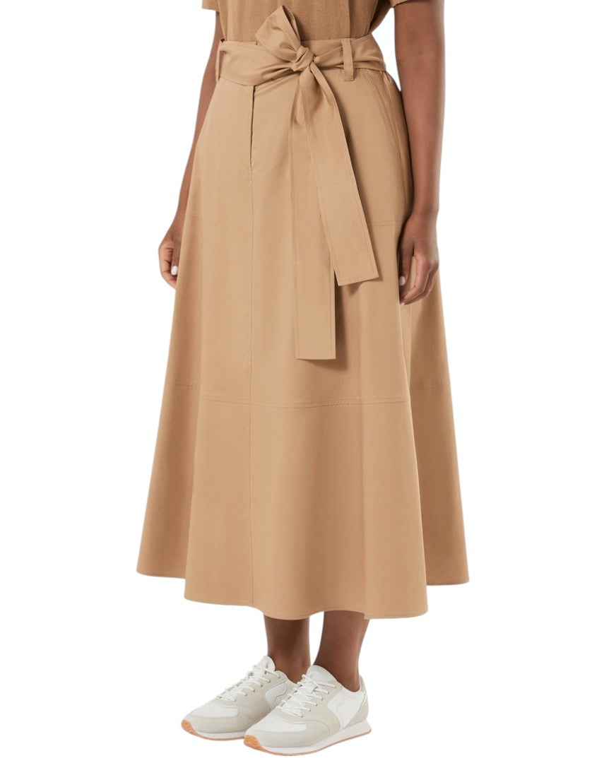Marina Rinaldi Stretch cotton gabardine skirt