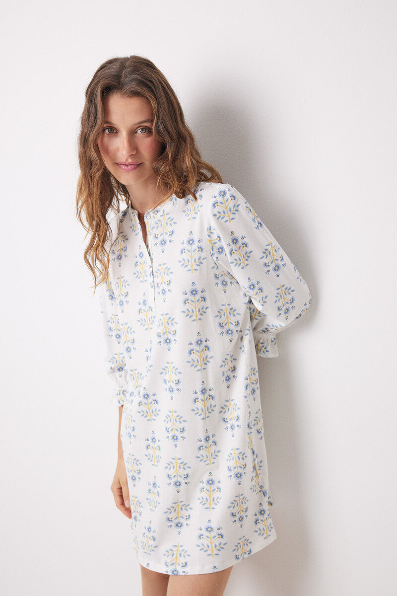 Women Secret Flower Printed Short Nightgown