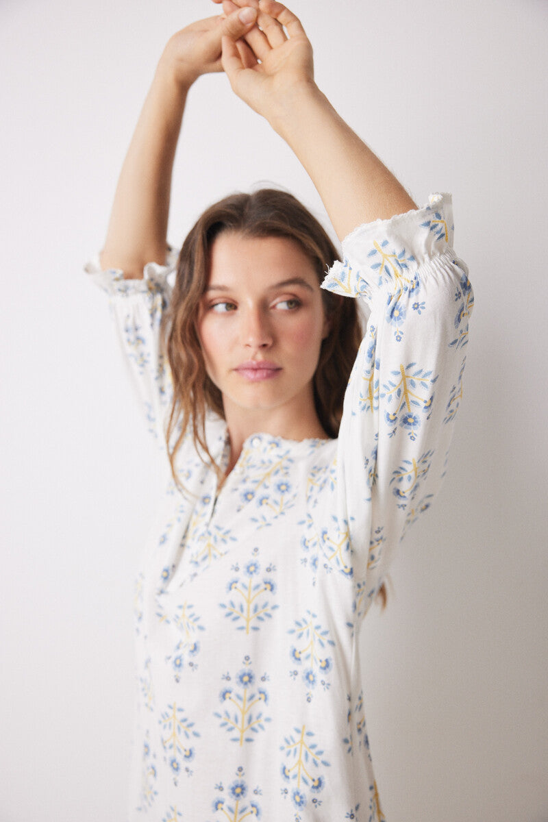 Women Secret Flower Printed Short Nightgown