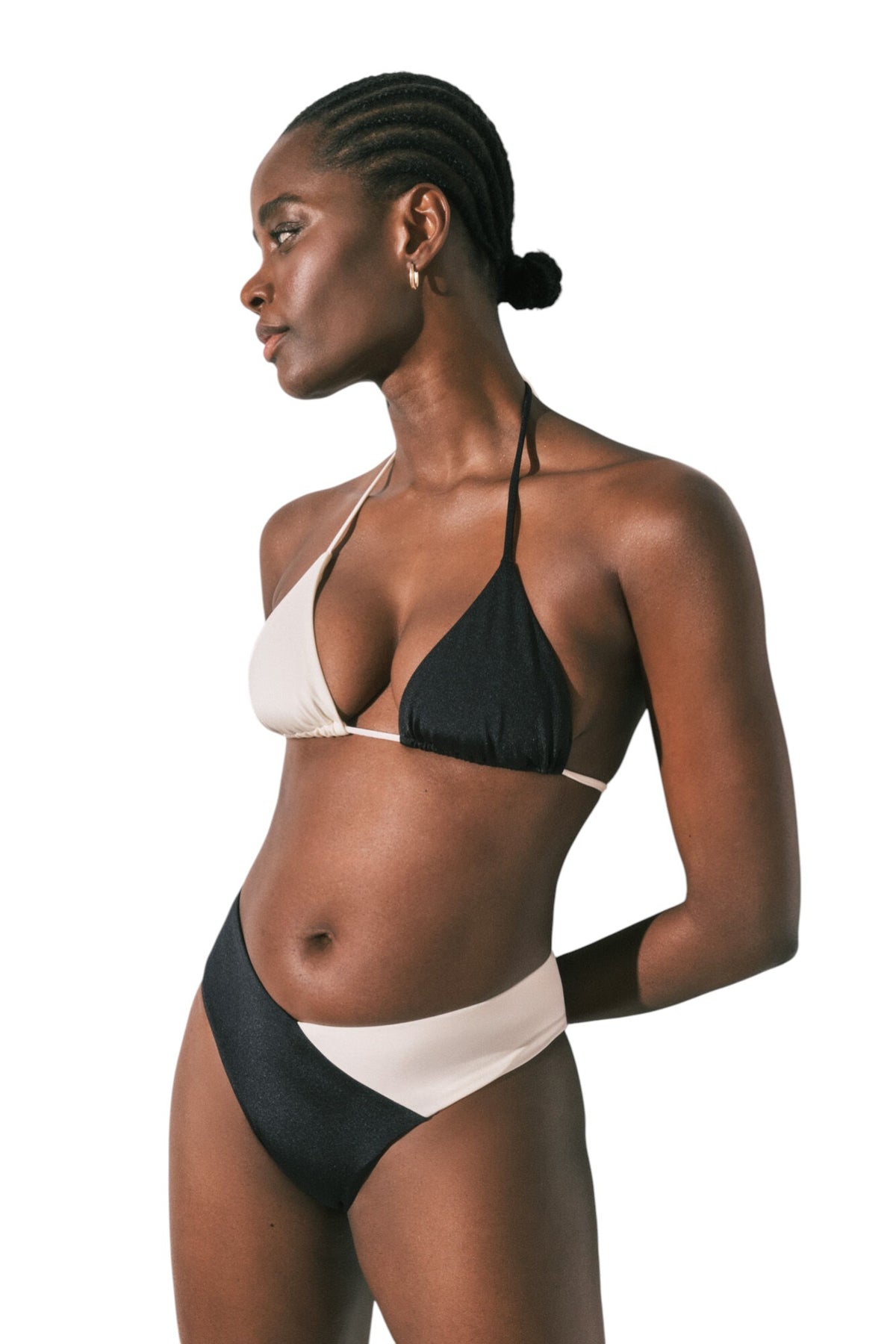 Women Secret block triangle bikini top
