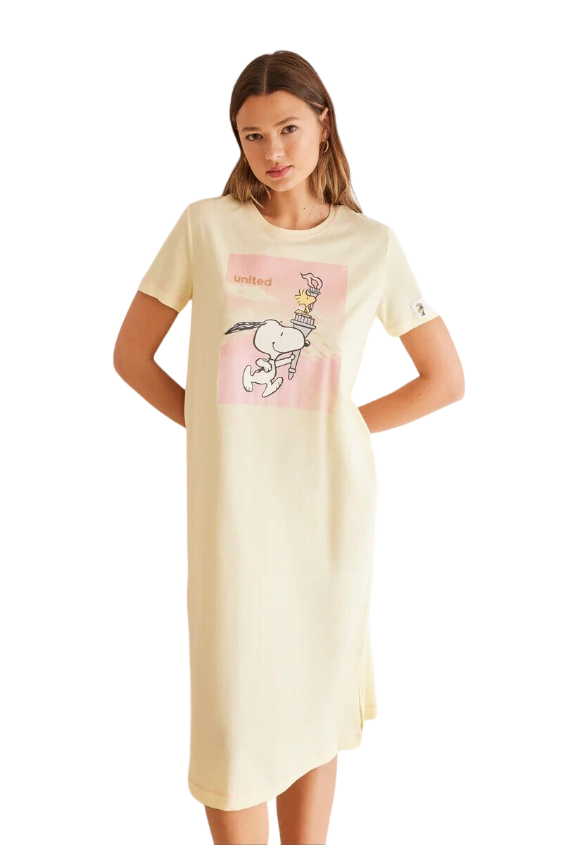 Women Secret Snoopy Midi Nightgown