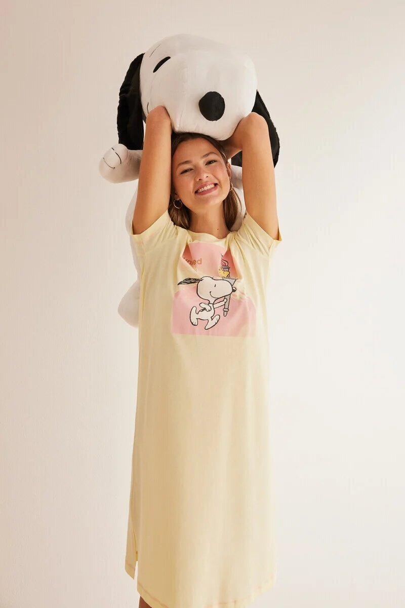 Women Secret Snoopy Midi Nightgown