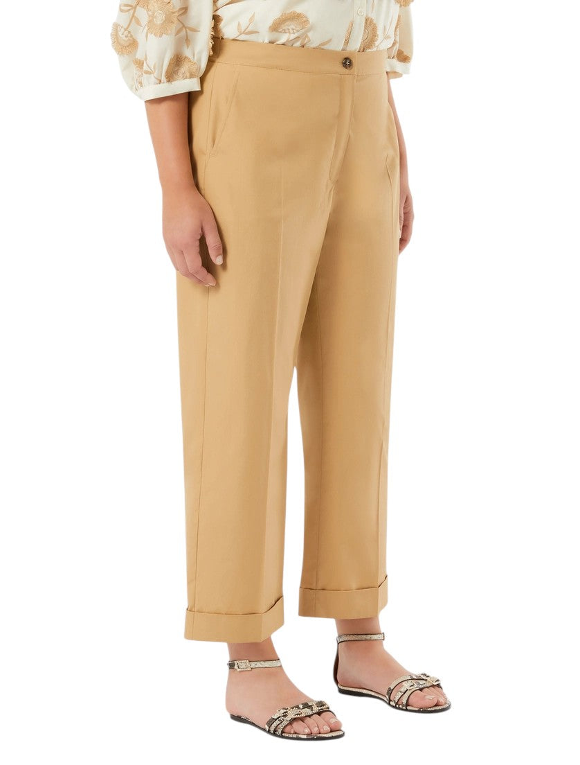 Marina Rinaldi Cotton poplin trousers