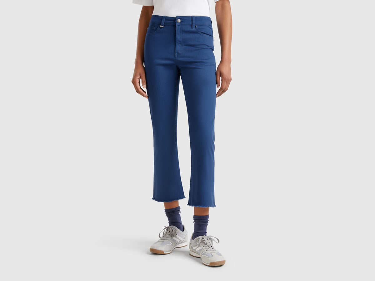 Benetton Five Pocket Cropped Trousers