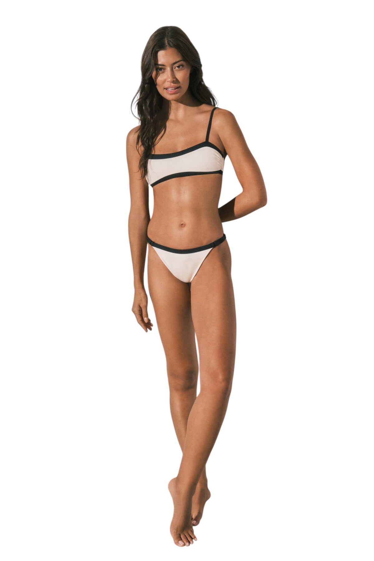 Women Secret block horizontal bikini top
