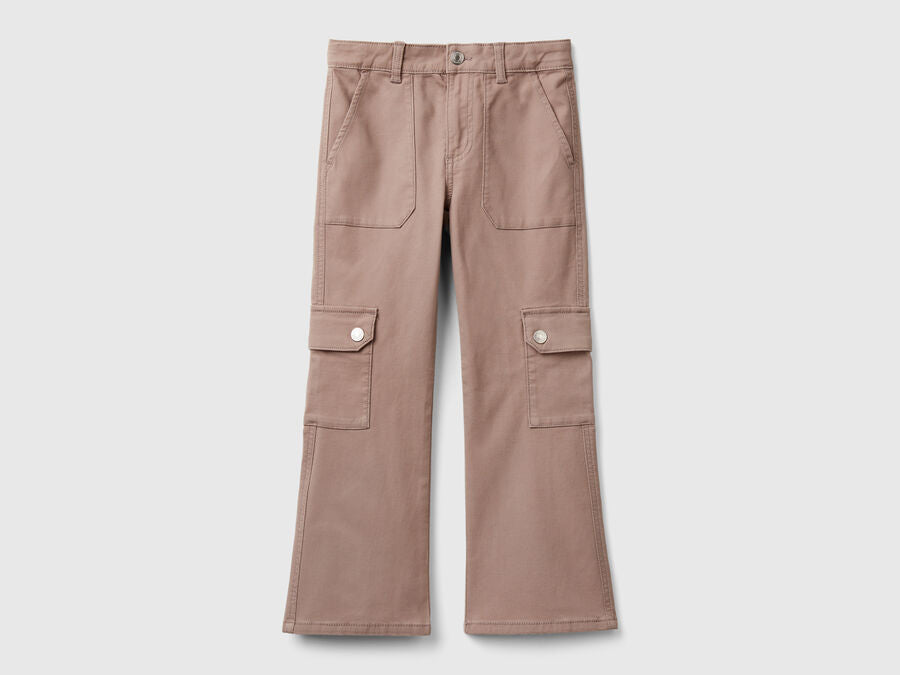 Benetton Flared Cargo Pants