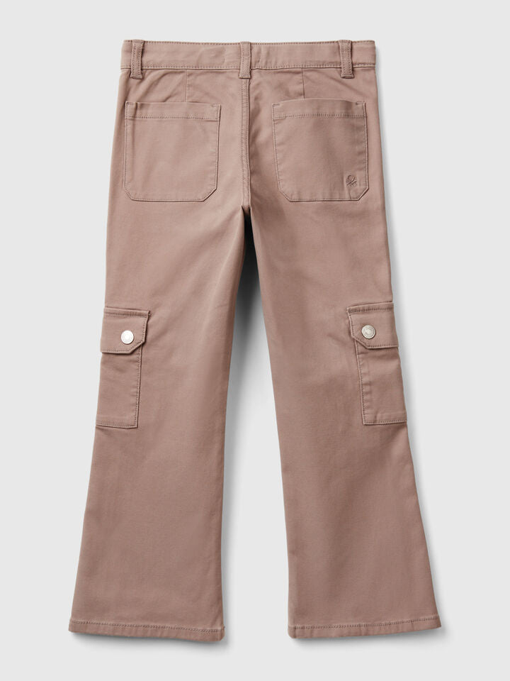 Benetton Flared Cargo Pants