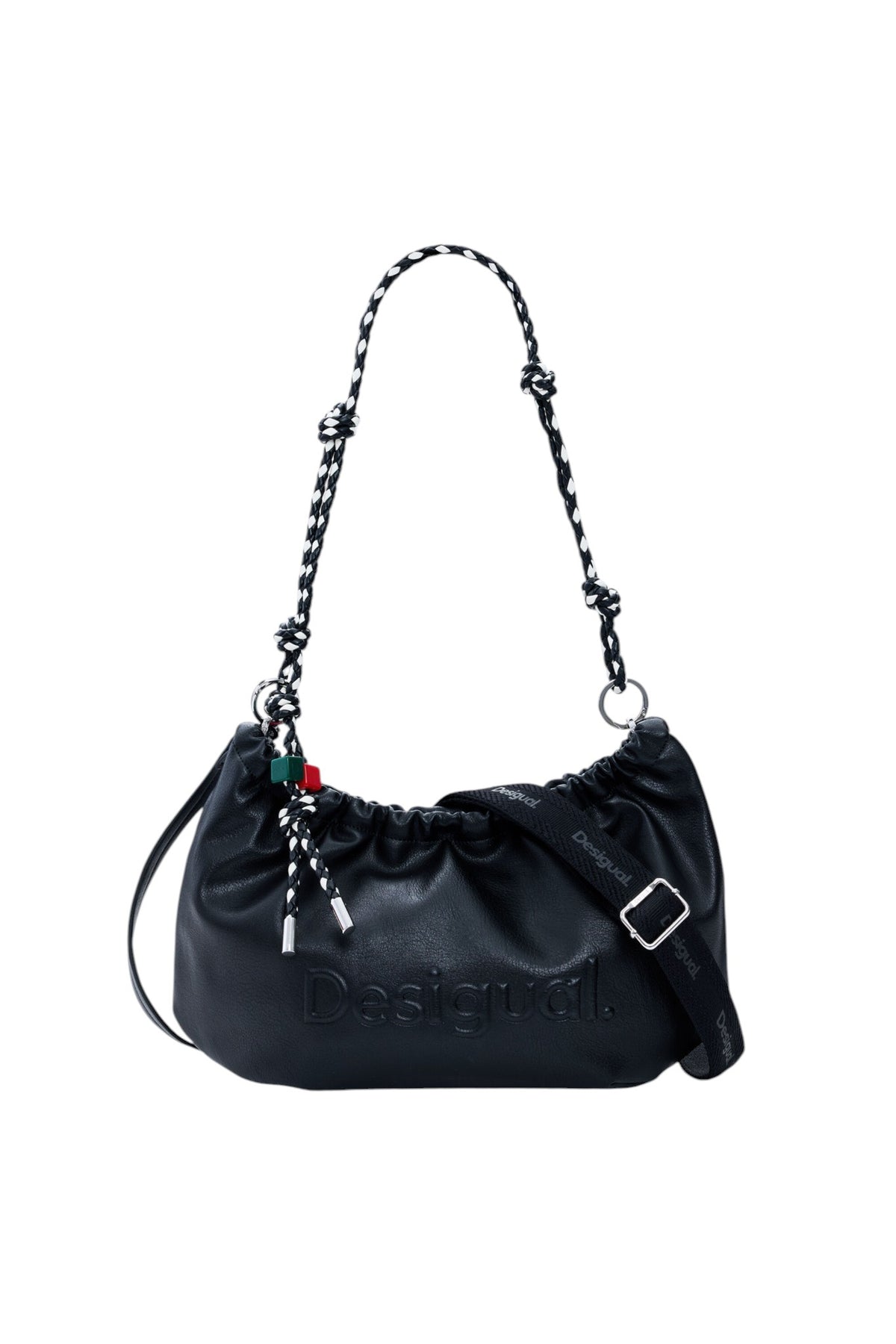Desigual Medium bag with flap leather-effect