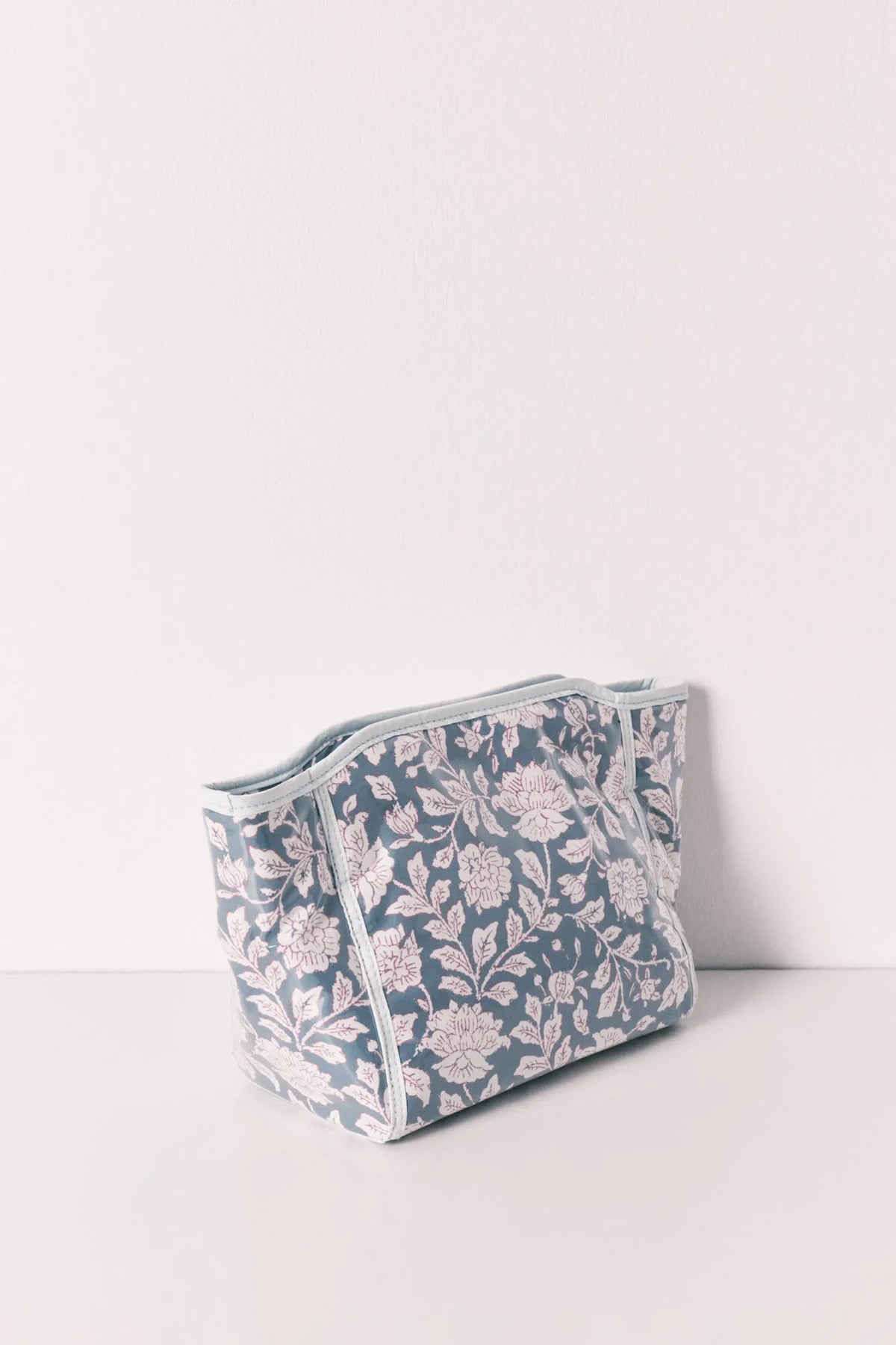 Women Secret Blue Medium Floral Print Vanity Case