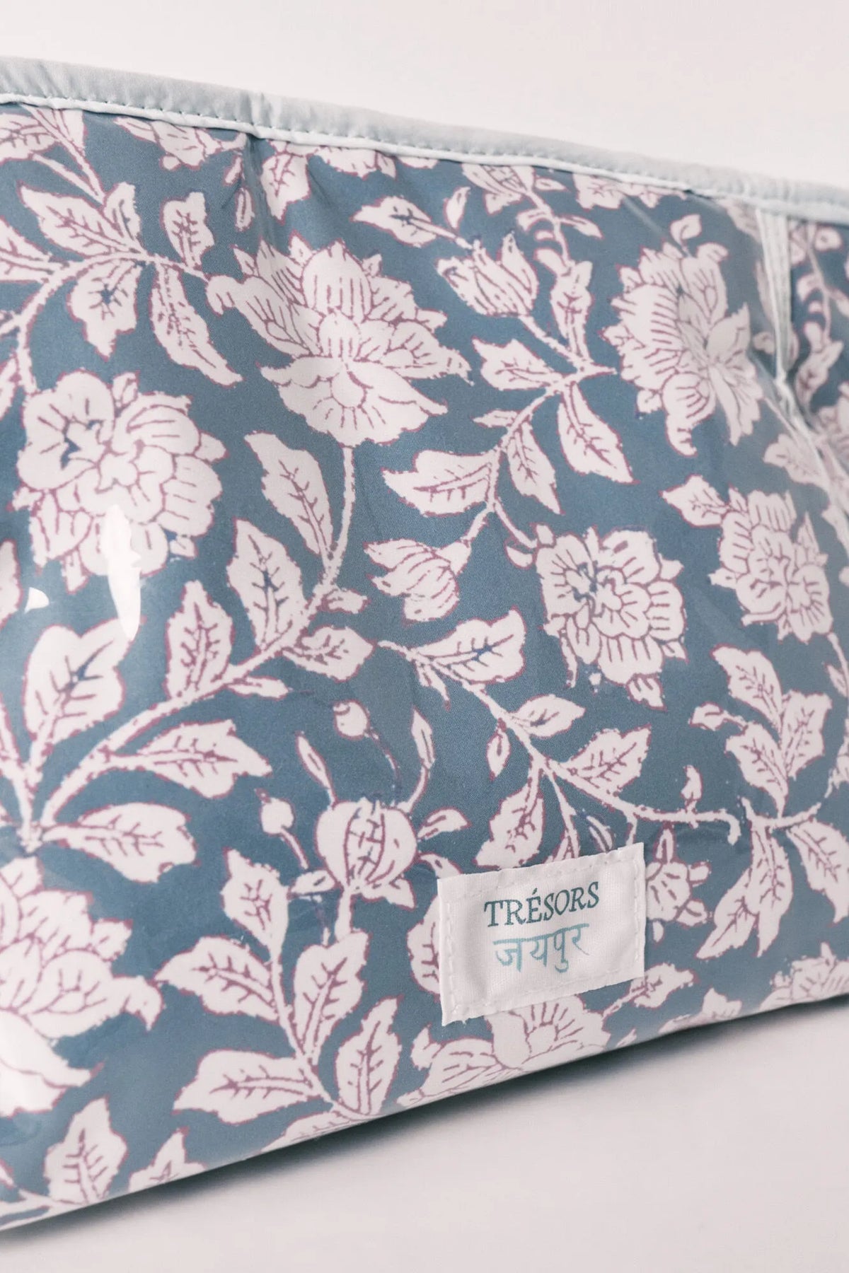 Women Secret Blue Medium Floral Print Vanity Case