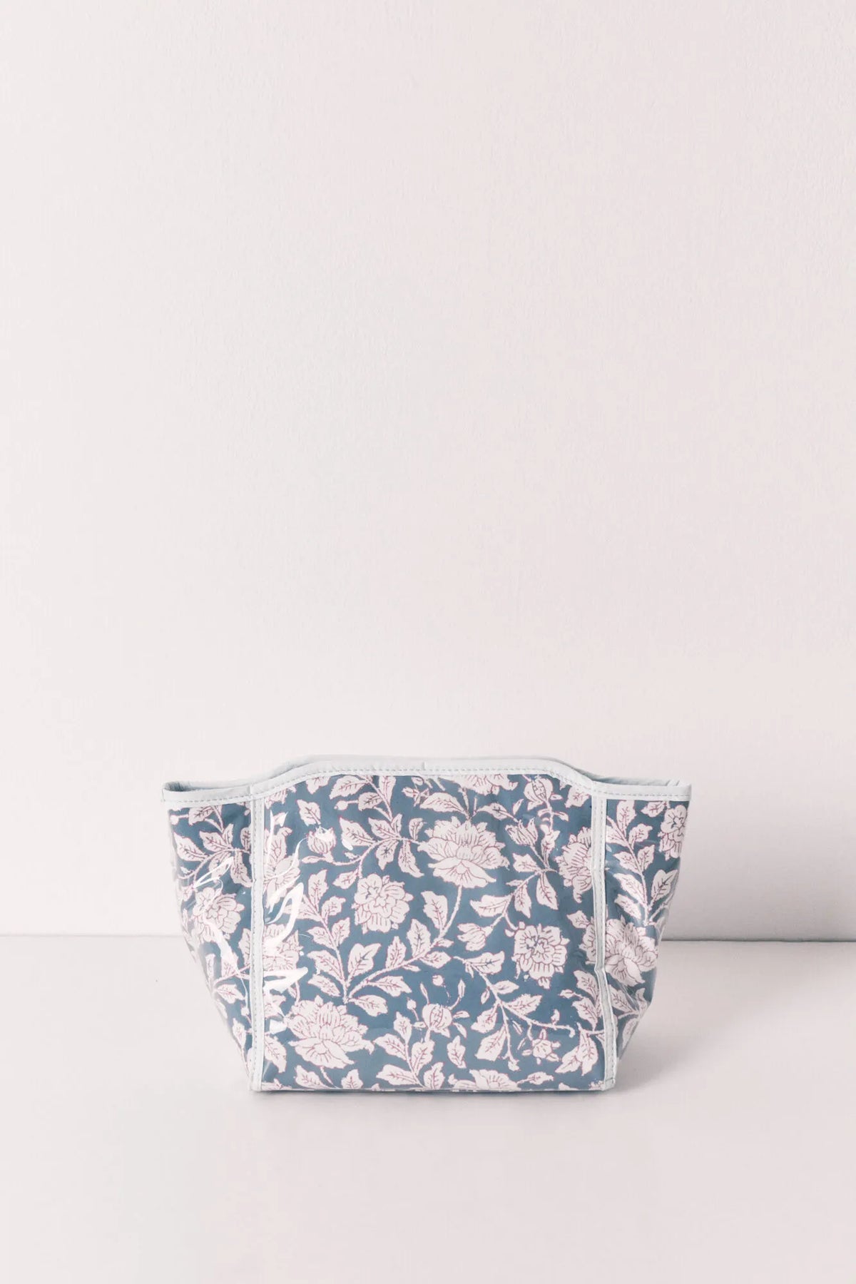 Women Secret Blue Medium Floral Print Vanity Case