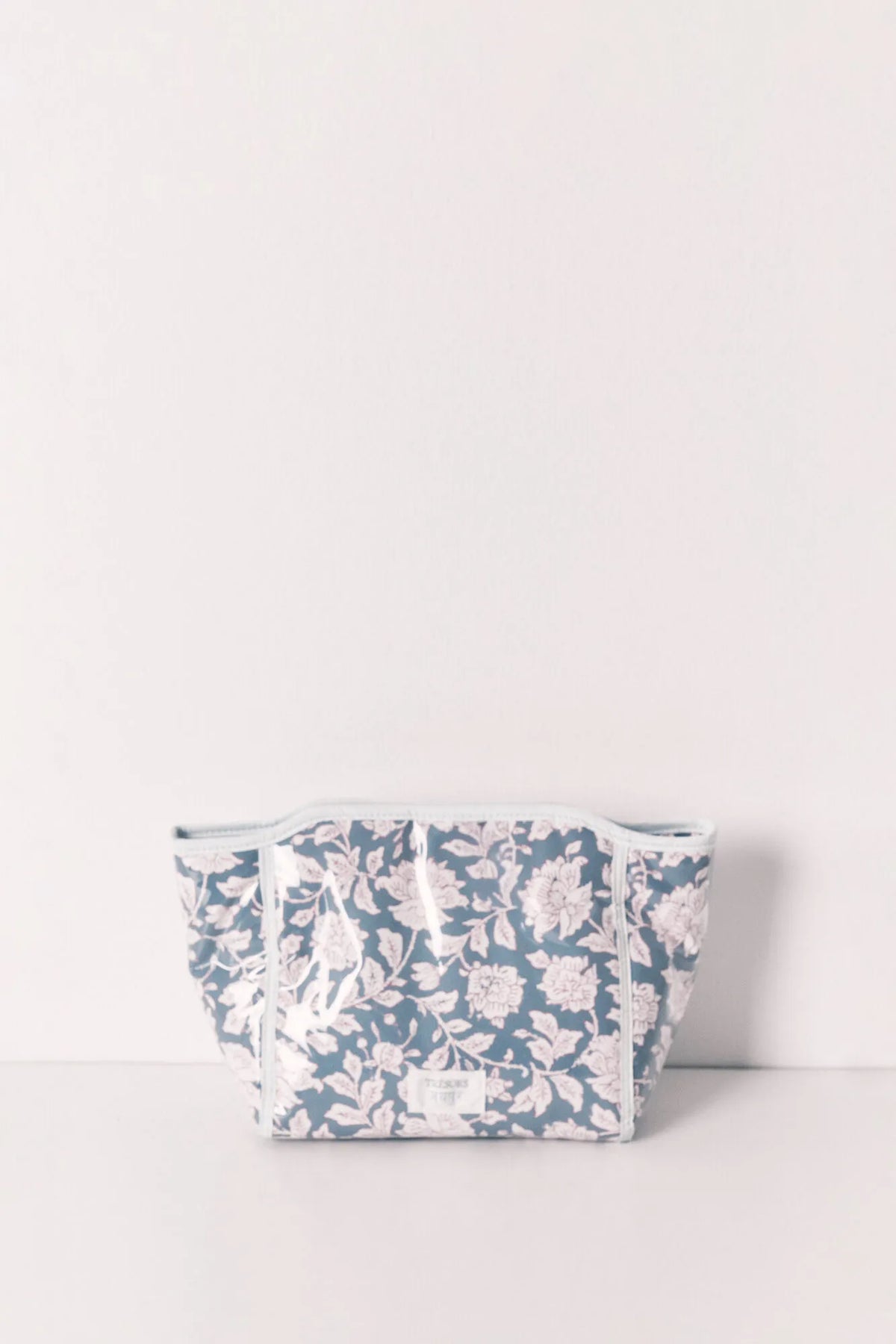 Women Secret Blue Medium Floral Print Vanity Case