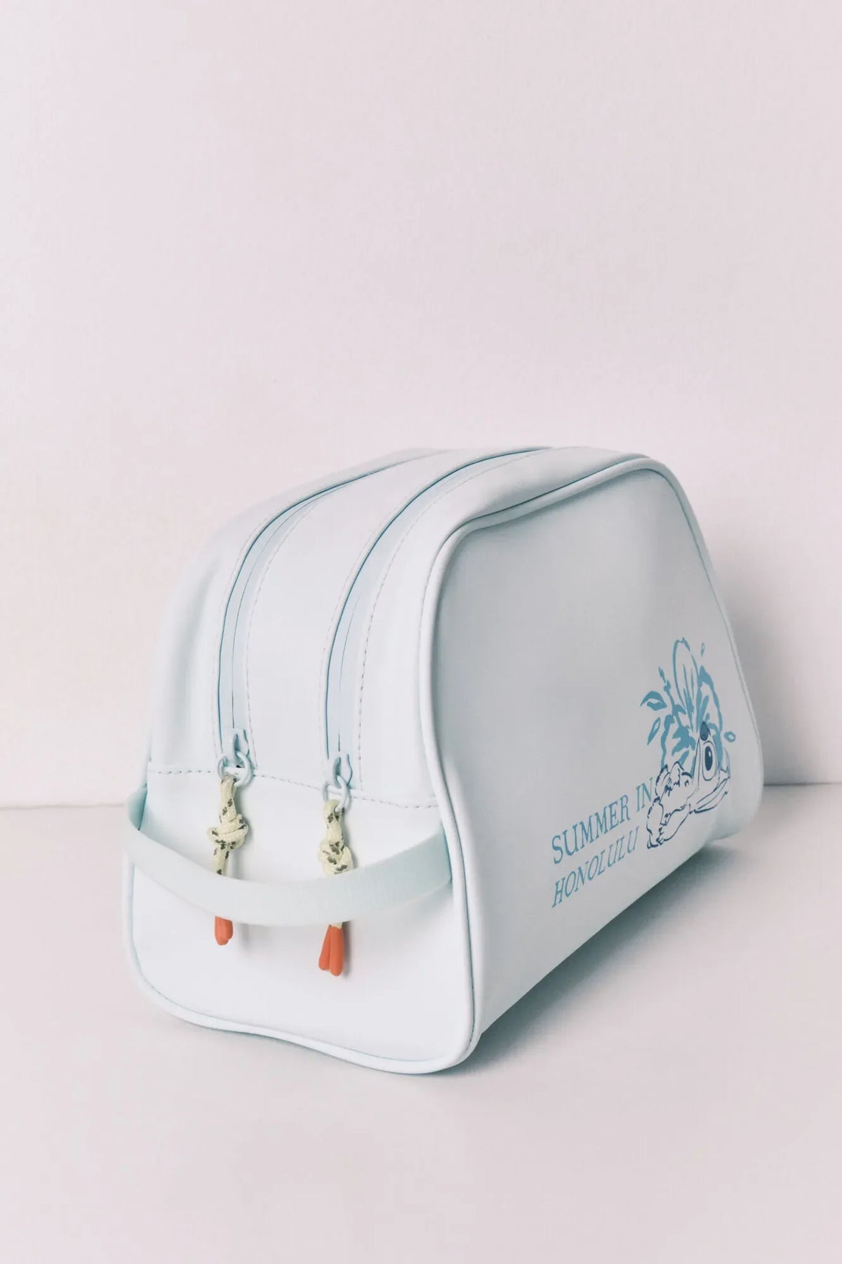 Women Secret Stitch Large Double Zip Vanity Case