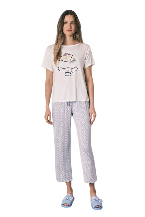 Women Secret Geometric print long pyjamas Cinnamoroll