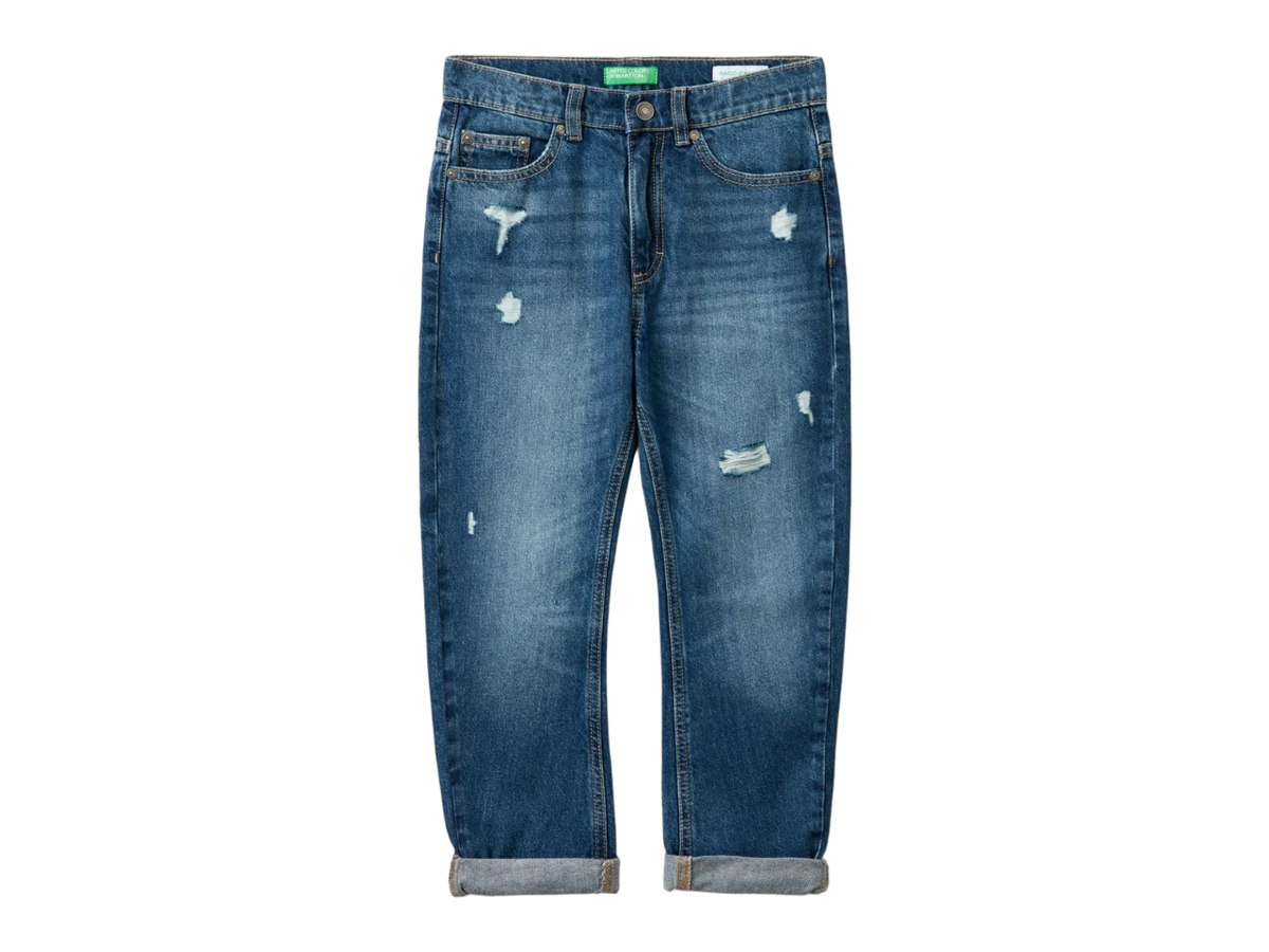 Benetton Carrot Fit Denim Pants