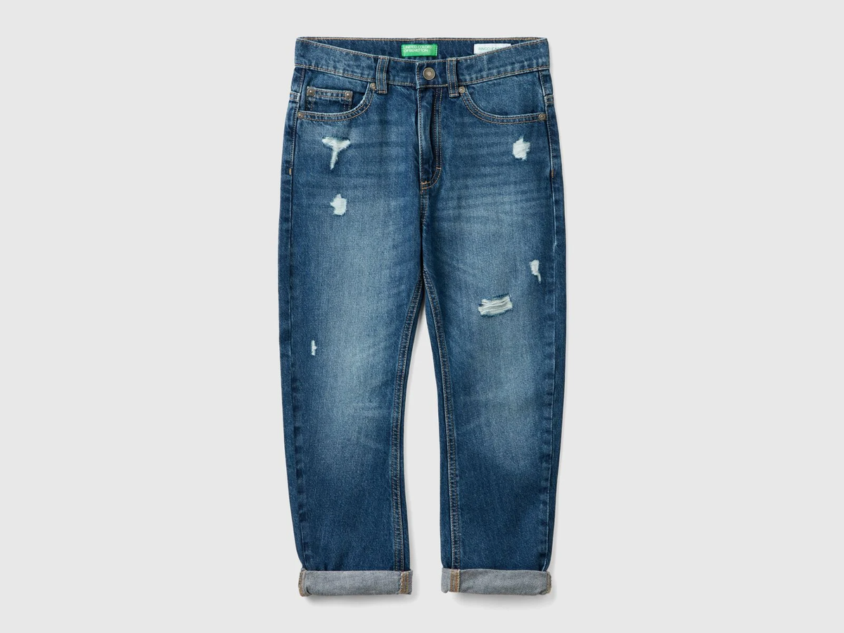 Benetton Carrot Fit Denim Pants