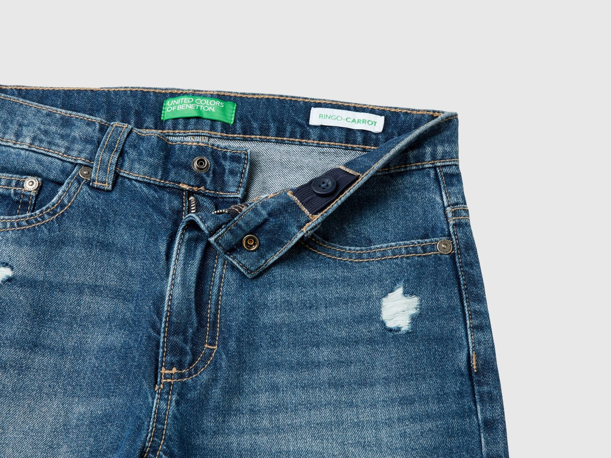 Benetton Carrot Fit Denim Pants