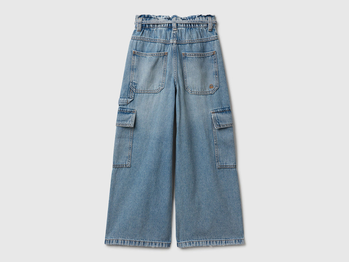 Benetton Loose Fit Cargo Jeans