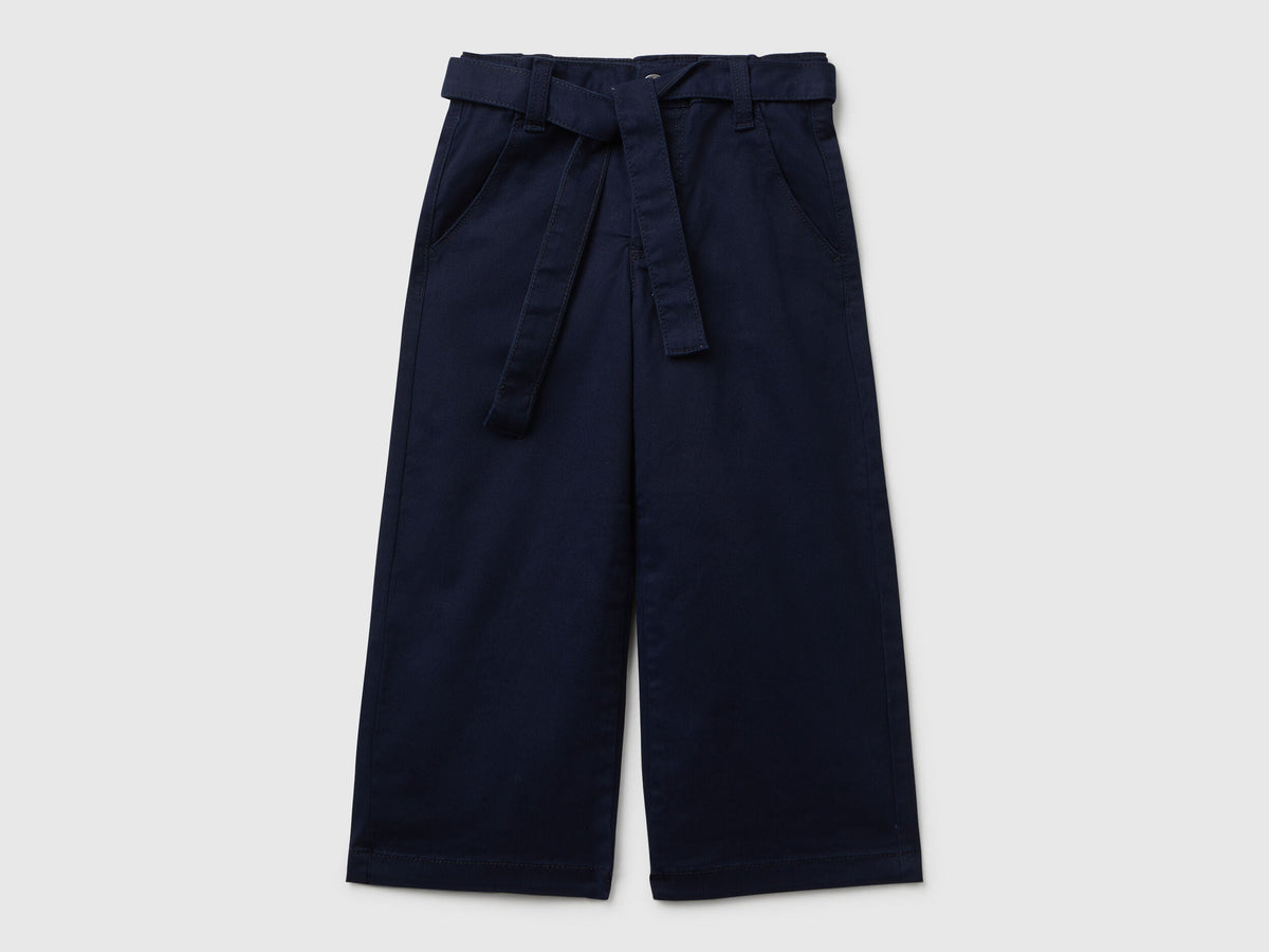 Benetton Wide Leg Sash Trousers