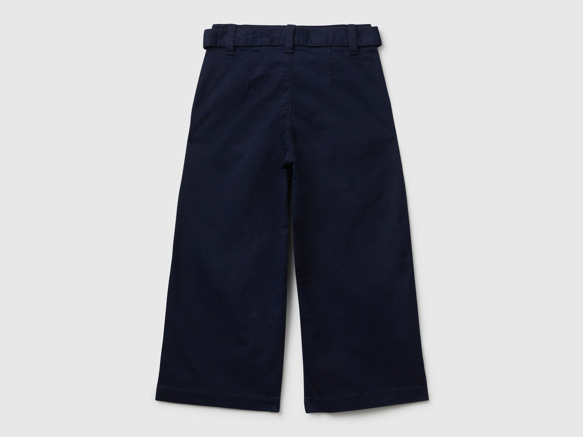 Benetton Wide Leg Sash Trousers