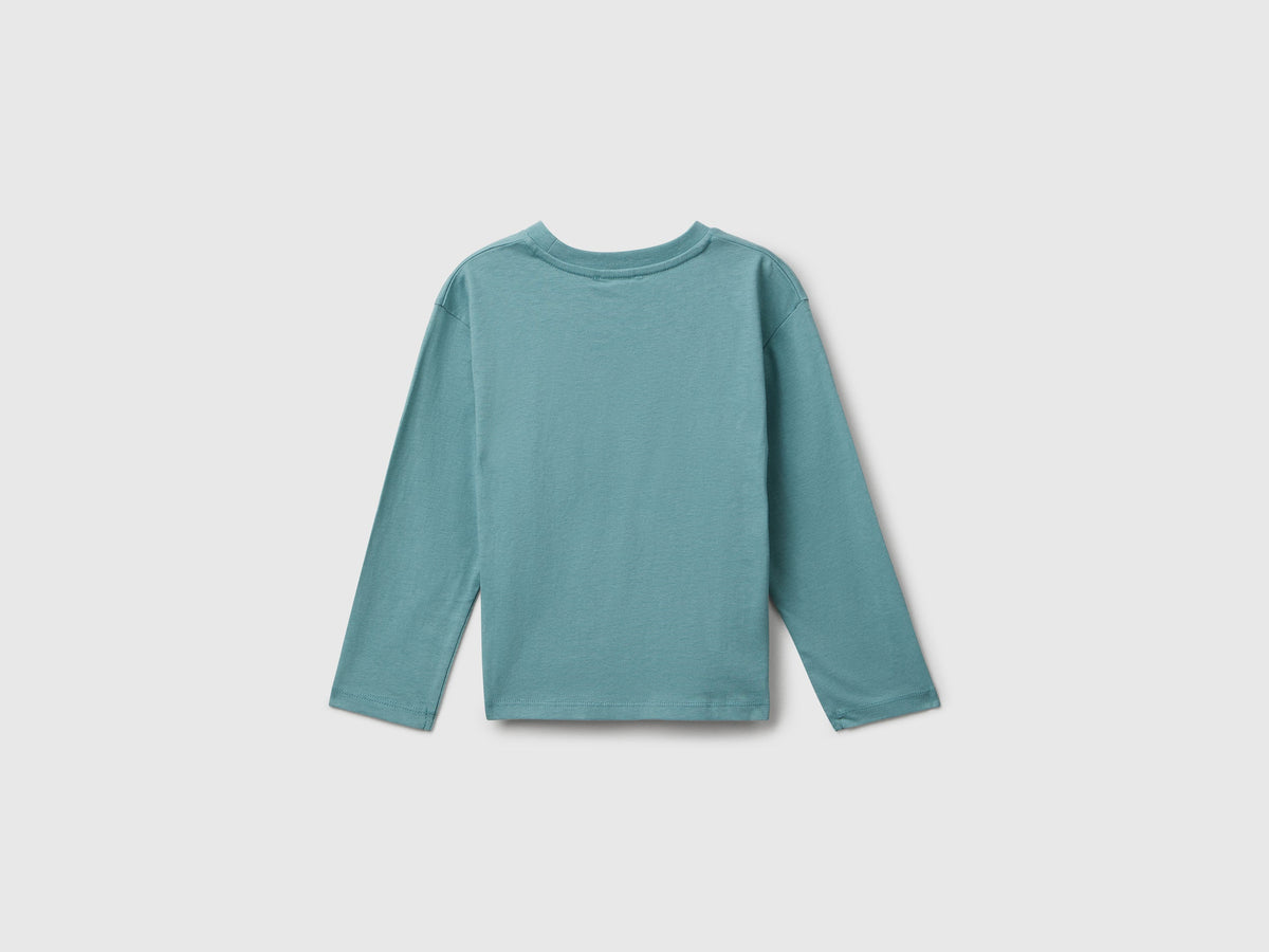Benetton Cotton t-shirt with glittery print