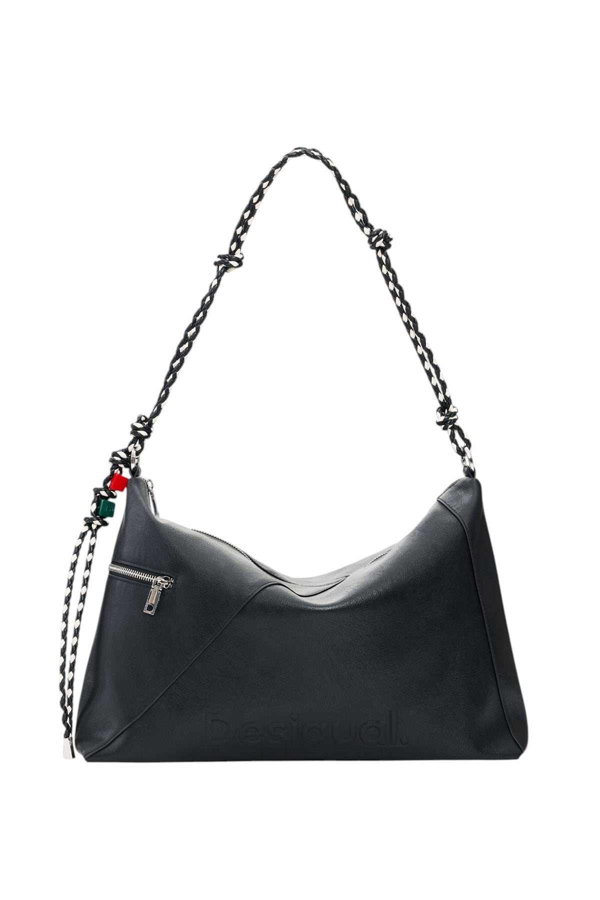 Desigual Large faux-leather-effect bag with interchangeable straps