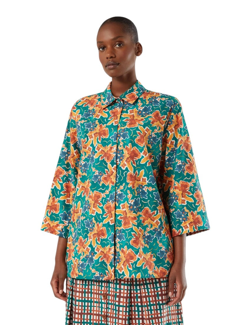 Marina Rinaldi Poplin print shirt
