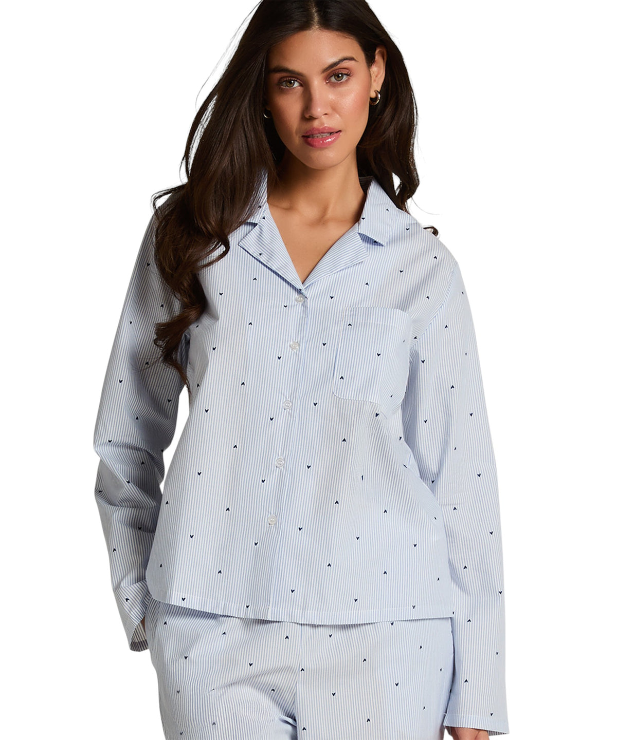 HUNKEMÖLLER JACKET LS COTTON STRIPE HEART