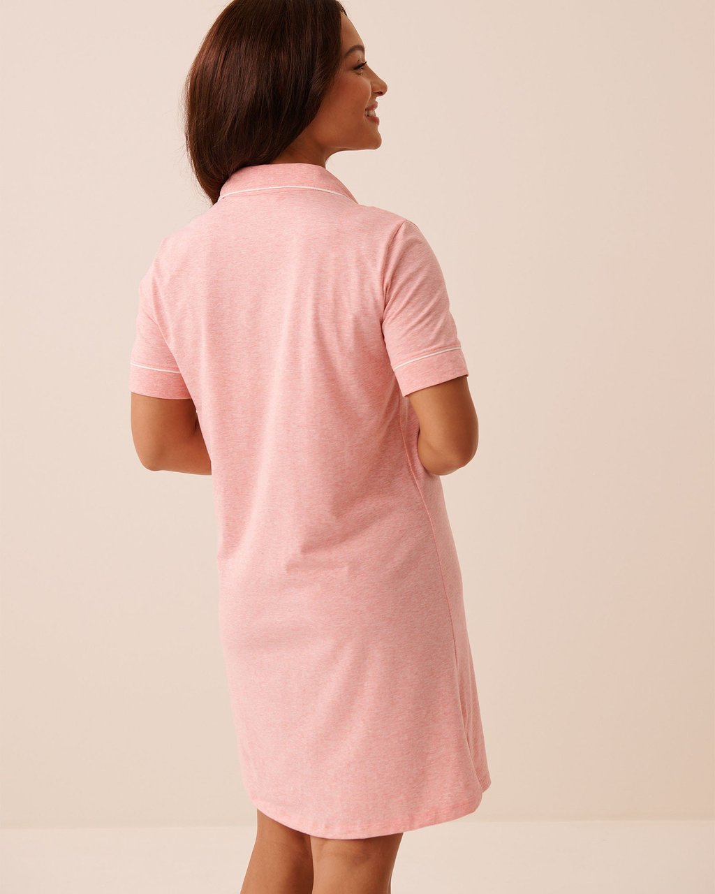 La vie en Rose Cotton Button-down Sleepshirt