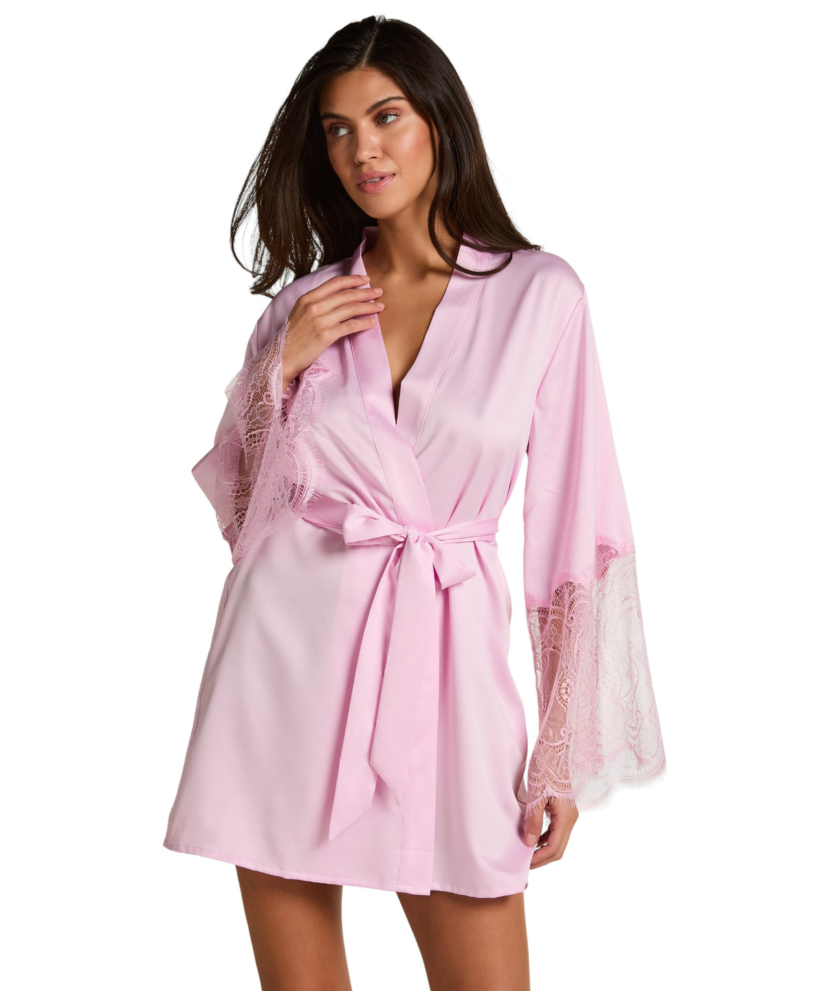 HUNKEMÖLLER KIMONO SATIN LACE