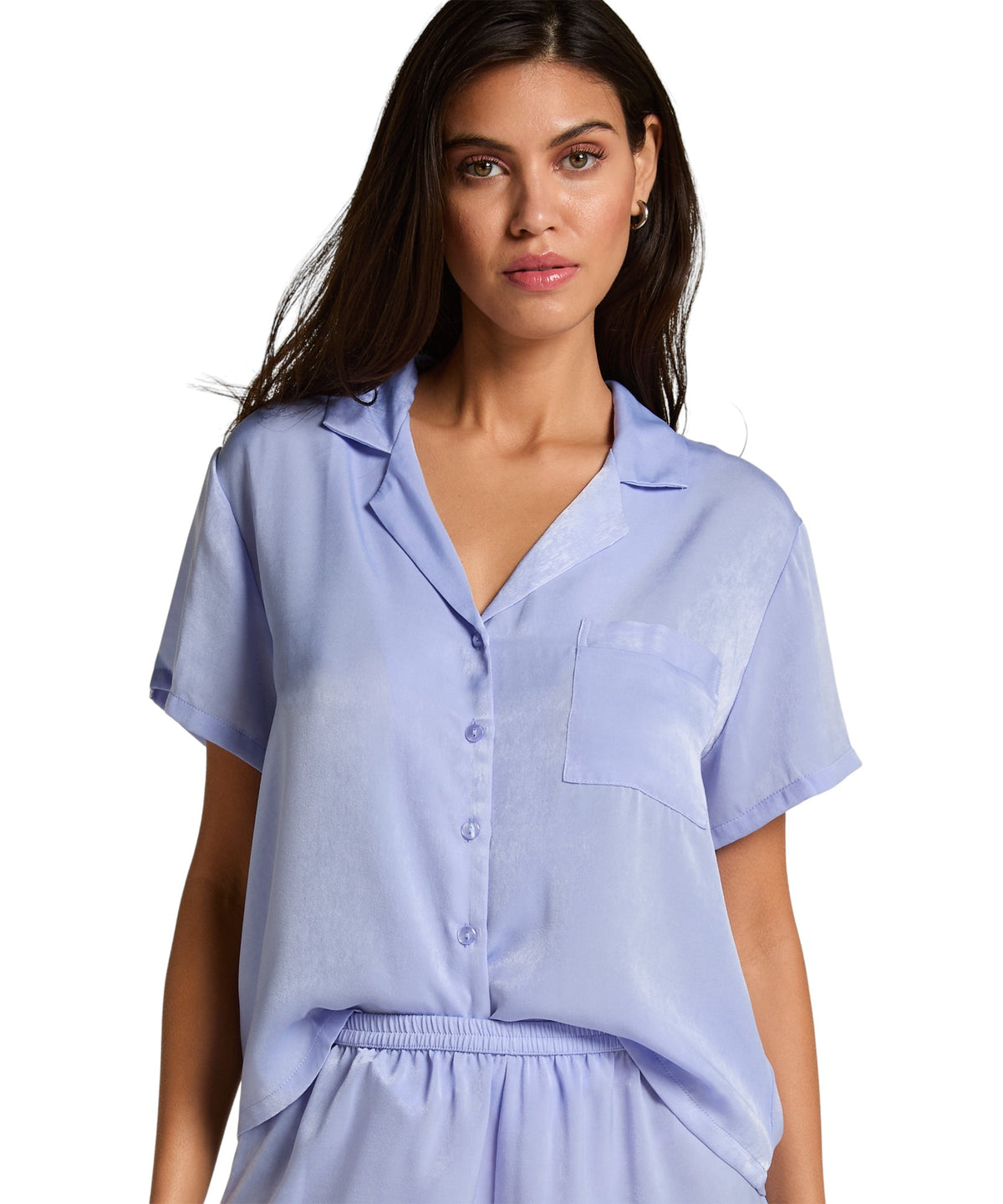 HUNKEMÖLLER Satin Short-Sleeved Jacket