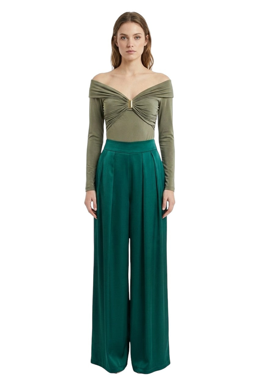 BSB Off-shoulders body with long sleeves