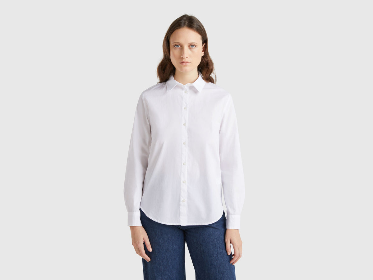 Benetton Regular Fit Cotton Shirt