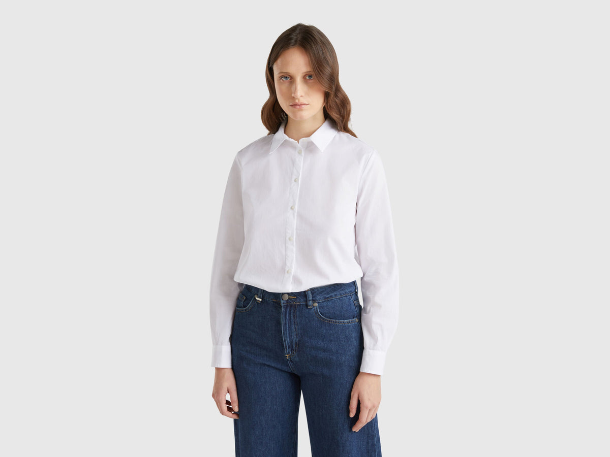 Benetton Regular Fit Cotton Shirt