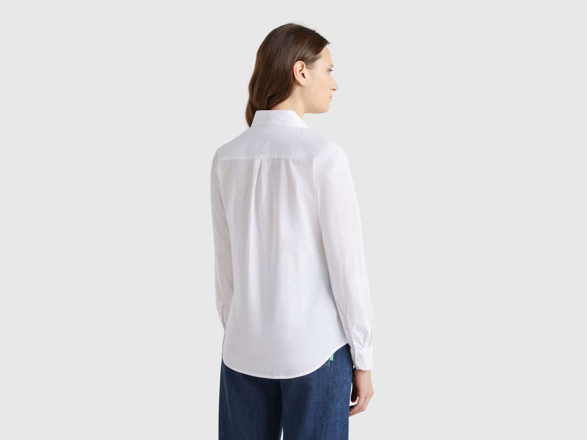 Benetton Regular Fit Cotton Shirt