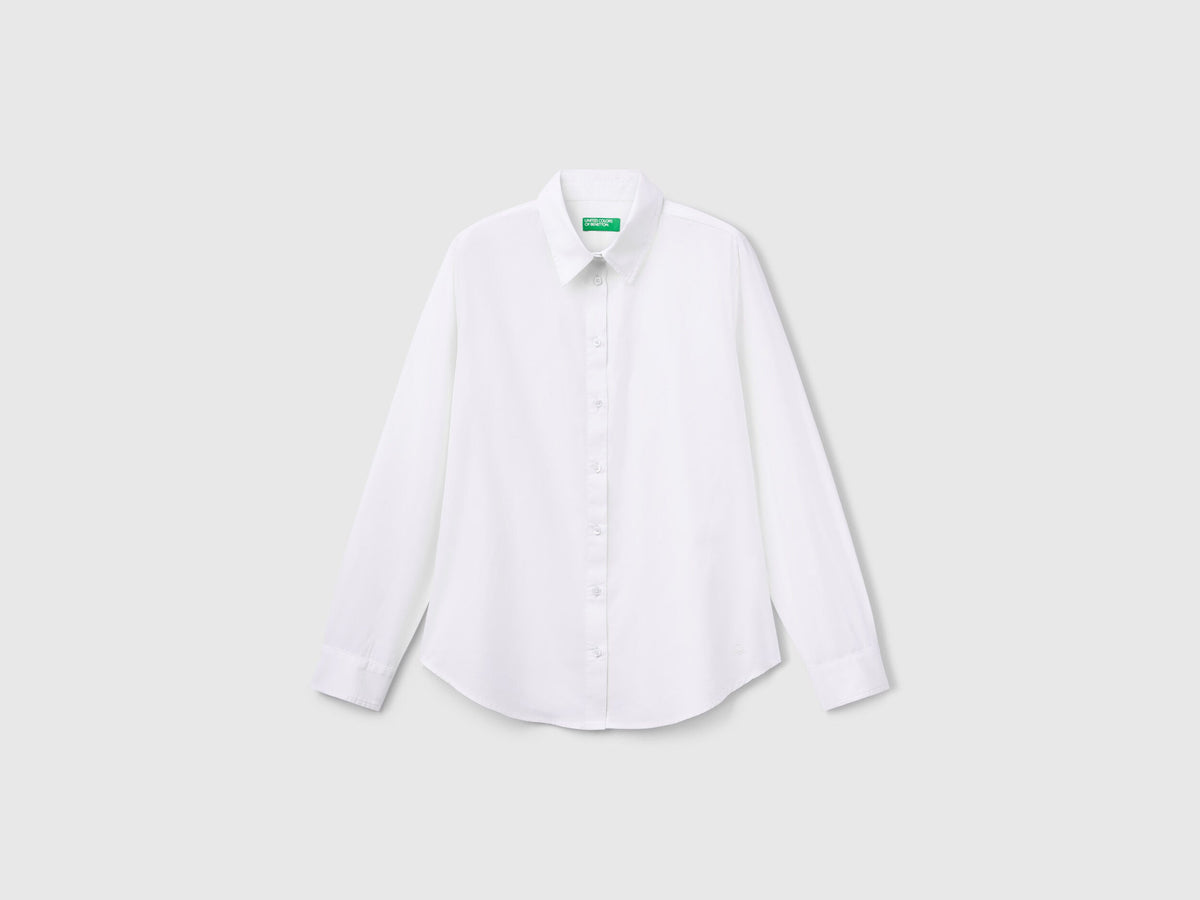 Benetton Regular Fit Cotton Shirt