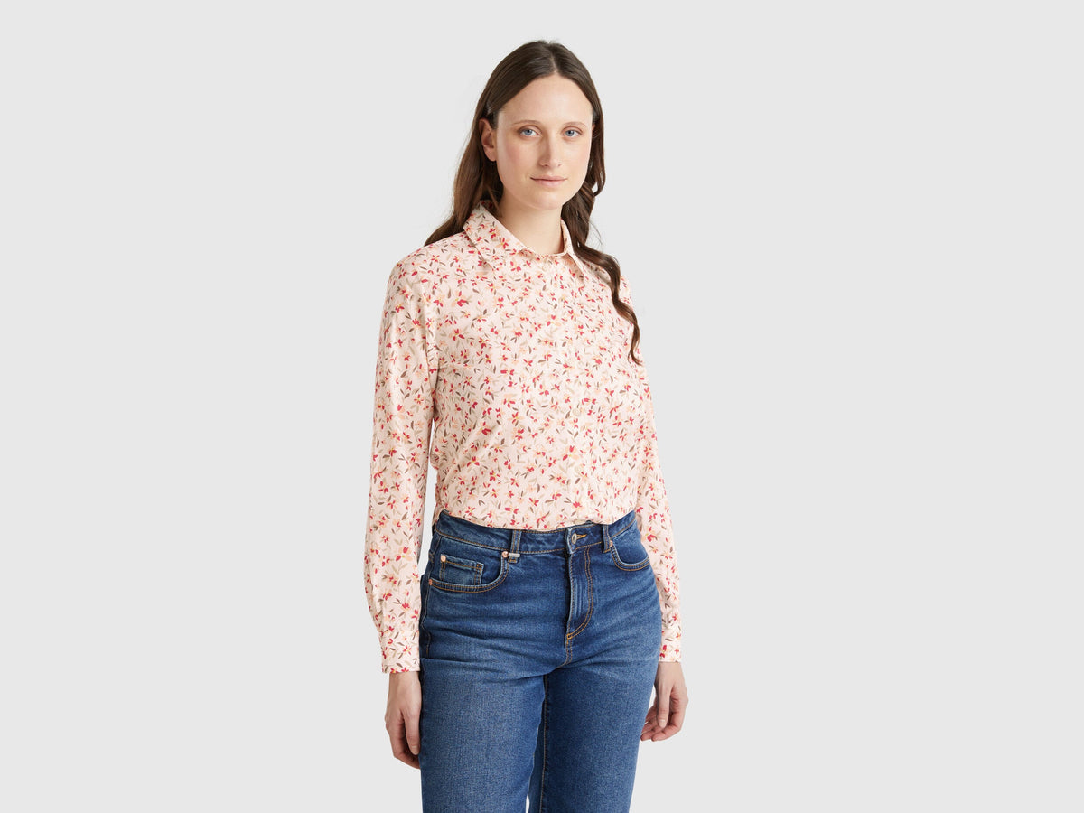 Benetton Floral Print Shirt
