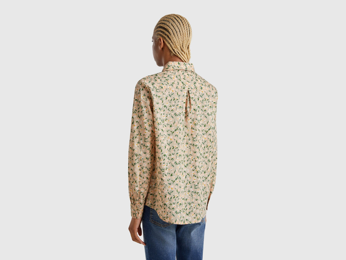 Benetton Floral Print Shirt
