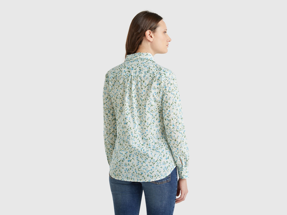 Benetton Floral Print Shirt