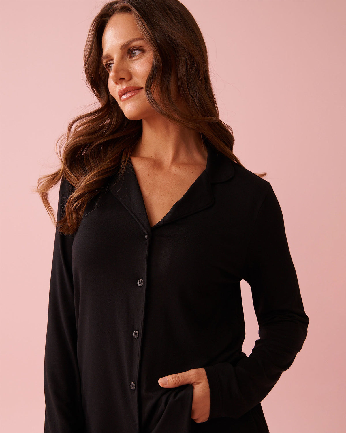 La vie en Rose Top Long Sleeve Modal