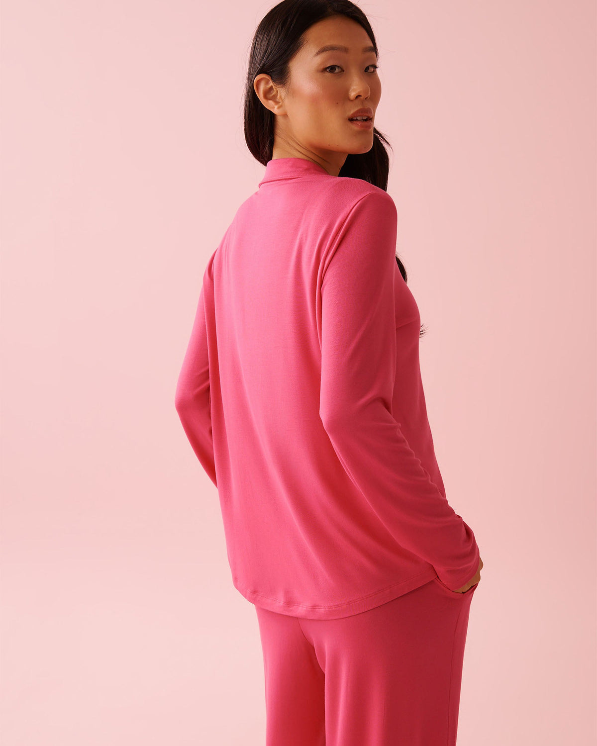 La vie en Rose Top Long Sleeve Modal