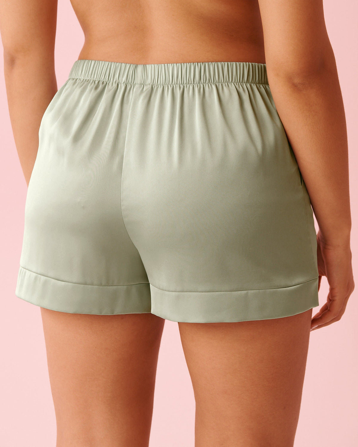 La vie en Rose Short Satin