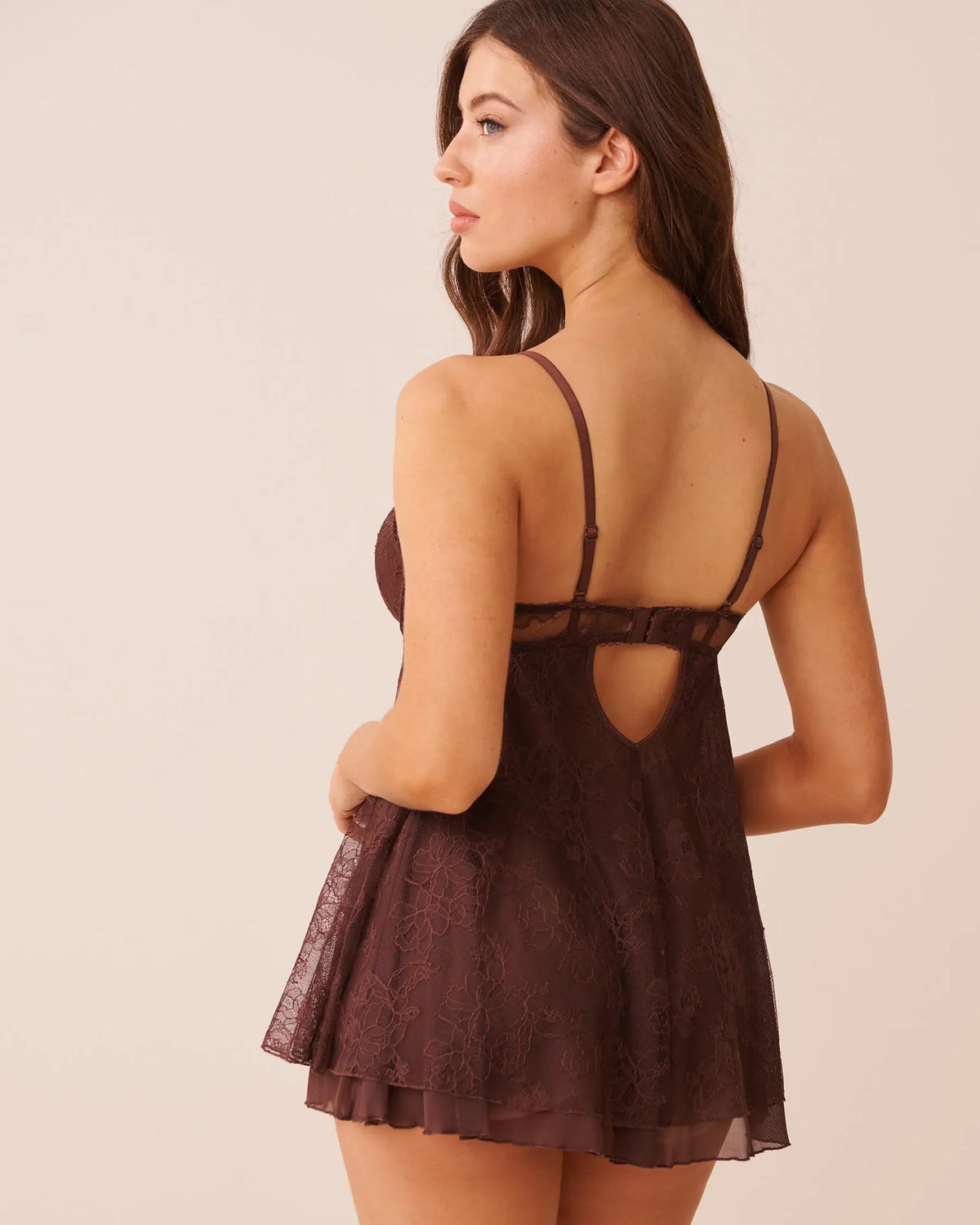Push-Up Floral Lace Babydoll