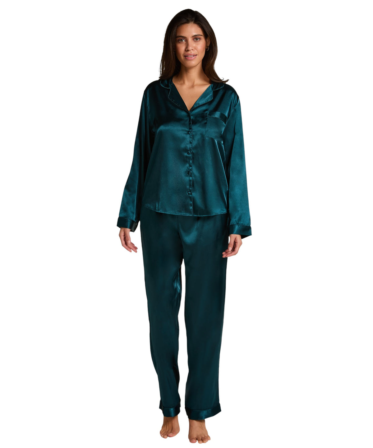 HUNKEMÖLLER Pyjama Set Shiny Satin